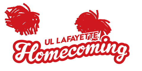 Ragin Cajuns Homecoming Sticker by University of Louisiana at Lafayette