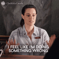 Nervous Schitts Creek GIF by CBC