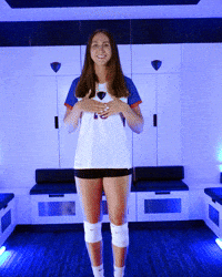 Depaul University Volleyball GIF by DePaul Blue Demons