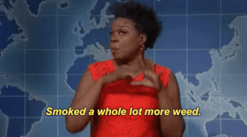 leslie jones smoked a whole lot more weed GIF by Saturday Night Live