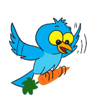Blue Bird Learning Sticker by Tiny Teaching Tales
