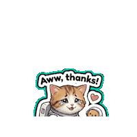 CosmicImaginarium thank you thanks reaction sticker digital sticker Sticker