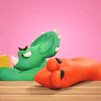 Disturbing Best Friends GIF by Claynosaurz