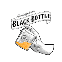 BlackBottleTW party cheers weekend bar Sticker