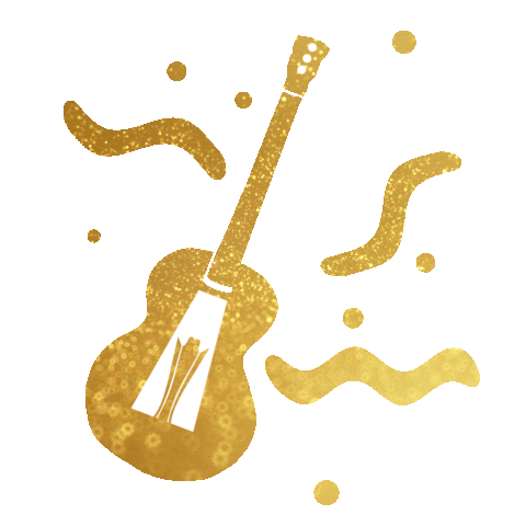 Acm Awards Guitar Sticker by Academy of Country Music Awards