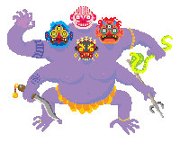 8-Bit Game Sticker by floodcomics