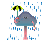 Pouring Fed Up Sticker by Met Office weather