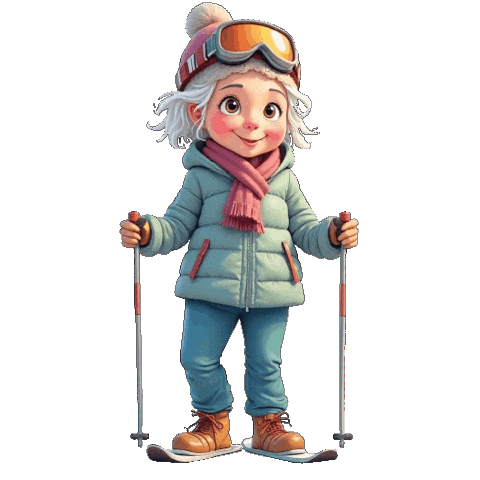 Snowing Slope Sticker
