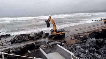 Storm Barrier Built in Clare as Storm Hannah Bears Down on Ireland