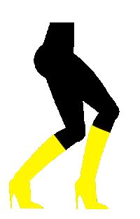 happy high heels Sticker by Hilbrand Bos Illustrator