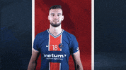 Pushing Right Back GIF by Paris Saint-Germain Handball
