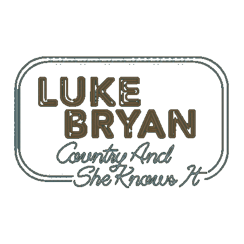 Country Sticker by Luke Bryan