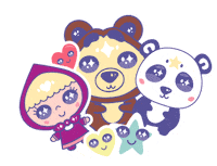 Korean Panda Sticker by Masha and The Bear