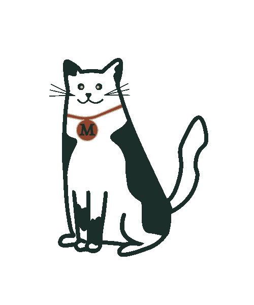 Cat Sticker by Moose-design