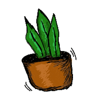 Plant Sticker by Mj dsgn