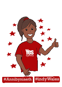 YesCymru wales cymru annibyniaeth indywales Sticker
