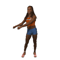 AtletiekunieNL floss oranje sprint teamnl Sticker