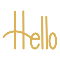 Hello Sticker by M&M Petit Soupirs