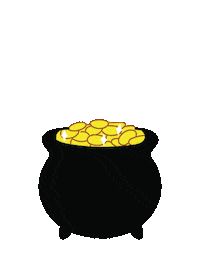 St Patricks Day Gold Sticker