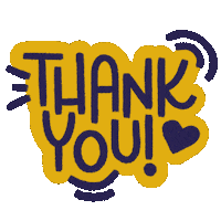 Heart Thank You Sticker