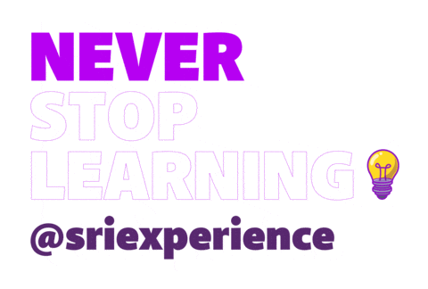 Never Stop Learning Sticker by SRI_Experience