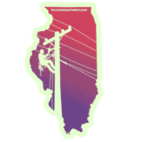 Chicago Illinois Sticker by tallmanequipment