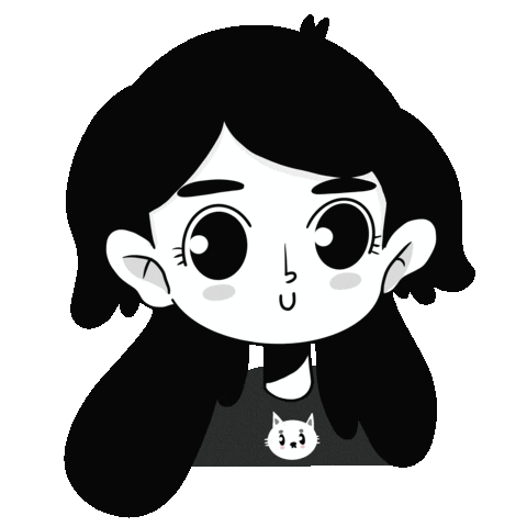 Paolazoart love happy girl cartoon Sticker