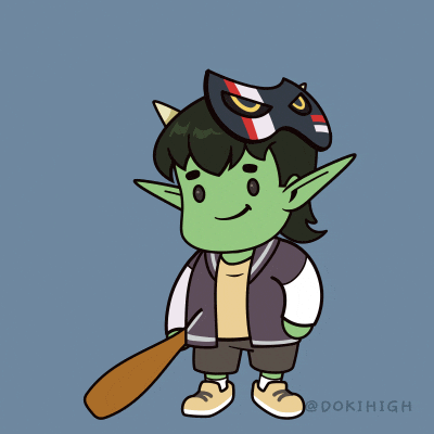 dokihigh baseball bat come joon GIF