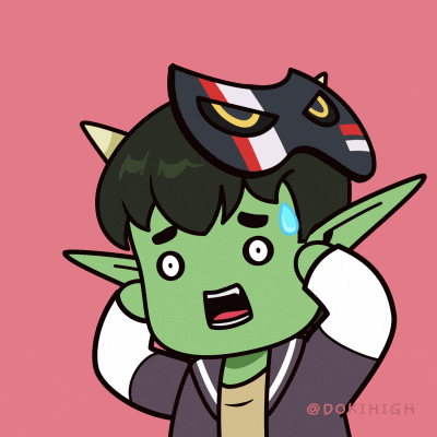 dokihigh scared panic terrified horrified GIF