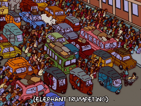 Episode 17 Traffic GIF by The Simpsons