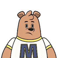 Confused Whoops Sticker by Meme World of Max Bear