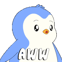 Penguin Aww Sticker by Pudgy Penguins