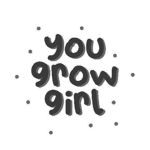 Girl Grow Sticker