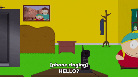 eric cartman phone GIF by South Park 