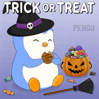 Trick Or Treat Halloween GIF by Pudgy Penguins