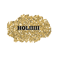 Gold Hello Sticker