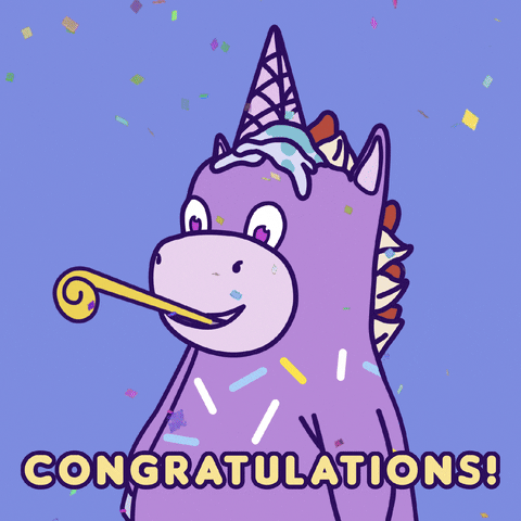 Party Congrats GIF by Crypto Unicorns