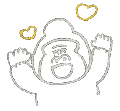 Gorilla Smile Sticker