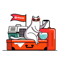 mascota viajar Sticker by Almundo
