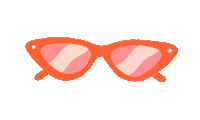 OLIPOP sunnies cat eyes olipop steph angelis Sticker