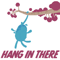 Swinging Hang In There Sticker by Walt Disney Animation Studios