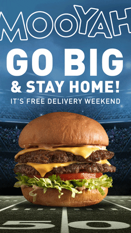 Stay Home Big Game GIF by MOOYAH