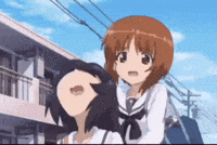Girls Und Panzer Mako GIF