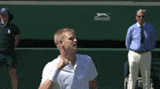 happy kyle edmund GIF by Wimbledon