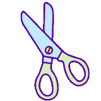 Cut Tijera Sticker