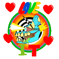 In Love Hug Sticker