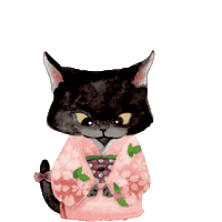 Cat Japan Sticker