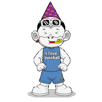 I Love Baseball Bas Sticker by Zhot