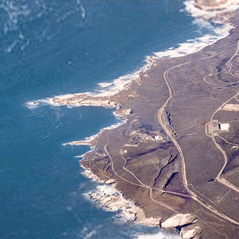 A GIF where a map view is infinitely zoomed into.