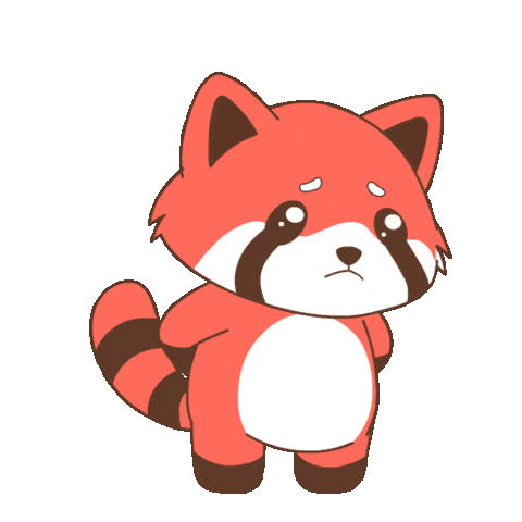 Sorry Red Panda Sticker